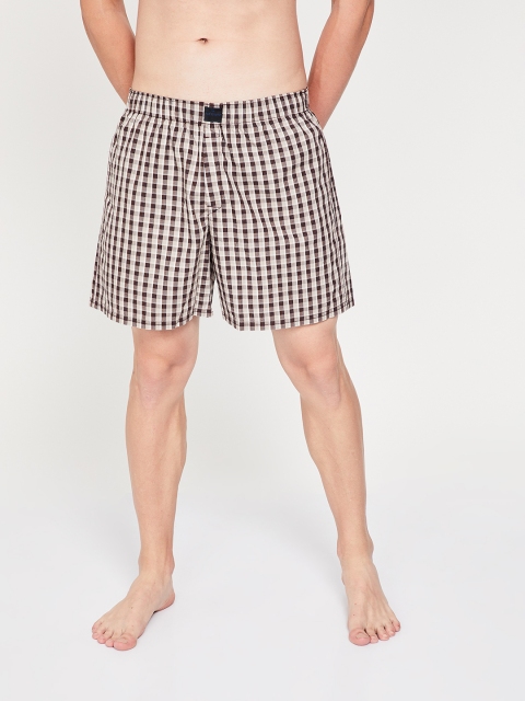 

Fame Forever by Lifestyle Men Brown Checked Boxers 8903732954219