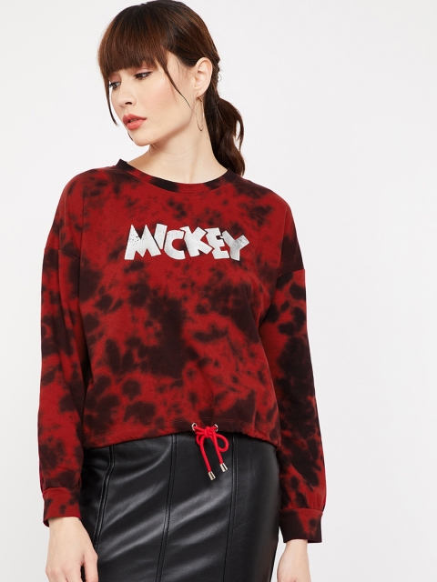 

Ginger by Lifestyle Women Red Printed Sweatshirt