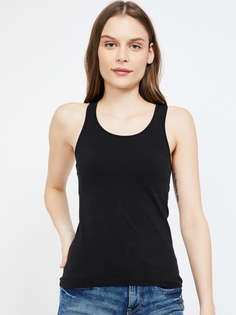 

Ginger by Lifestyle Women Black Solid Camisole 8903742181698