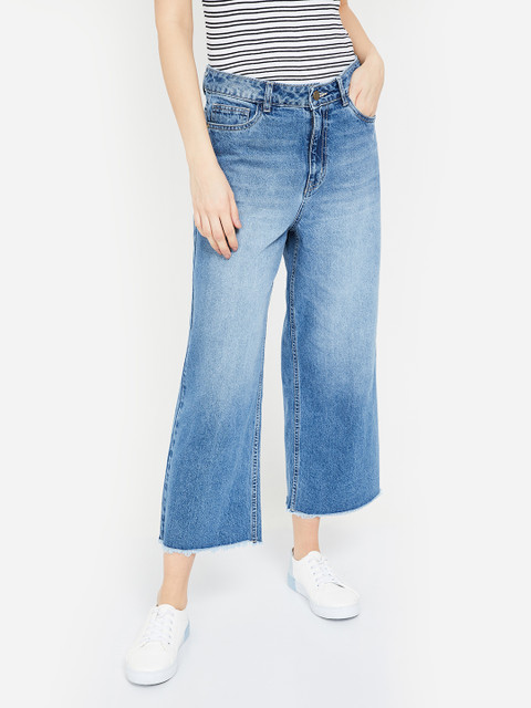 

Ginger by Lifestyle Women Blue Relaxed Fit Mid-Rise Clean Look Jeans