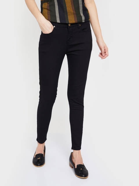 

Ginger by Lifestyle Women Black Regular Fit Mid-Rise Clean Look Jeans