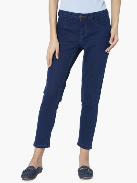 

Ginger by Lifestyle Women Blue Skinny Fit Mid-Rise Clean Look Jeans