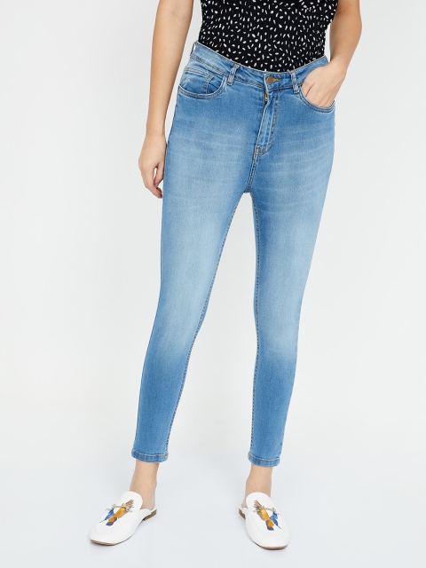

Ginger by Lifestyle Women Blue Straight Fit Mid-Rise Clean Look Jeans