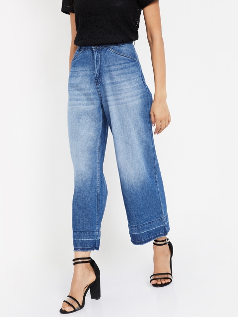 

Ginger by Lifestyle Women Blue Straight Fit Mid-Rise Clean Look Jeans