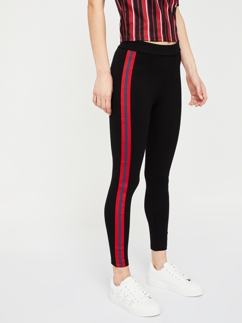 

Ginger by Lifestyle Women Black Solid Cropped Skinny Fit Jeggings