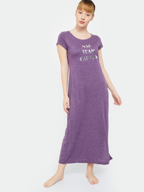 

Ginger by Lifestyle Purple Printed Nightdress 8903742129997