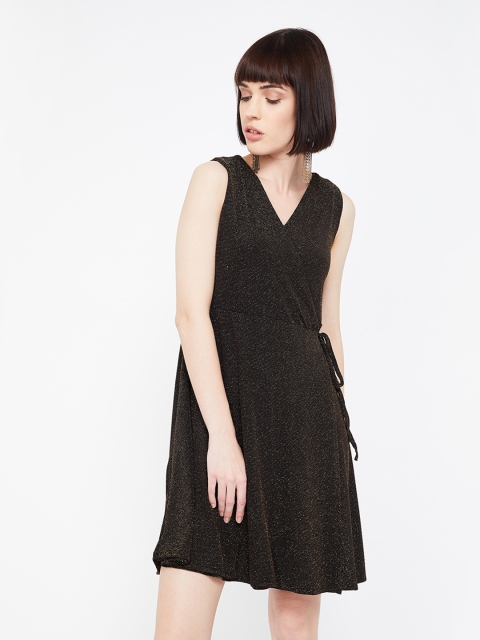

Ginger by Lifestyle Women Black Fit and Flare Dress