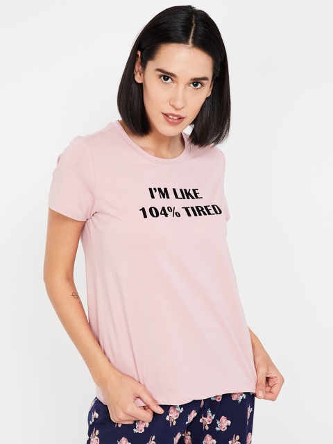 

Ginger by Lifestyle Women Pink Printed Top