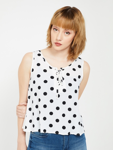 

Ginger by Lifestyle Women Off-White Printed Top