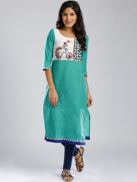 

W Green Kurta