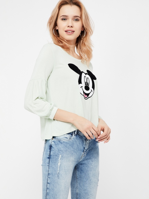 

Ginger by Lifestyle Women Green Printed Top
