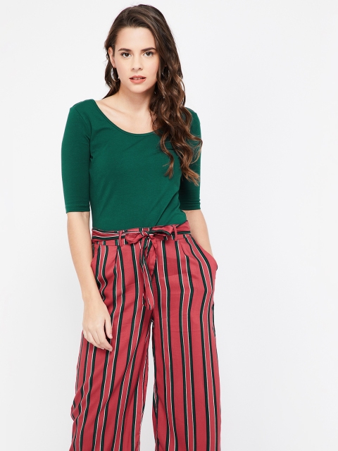 

Ginger by Lifestyle Women Green Solid Top