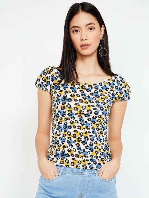 

Ginger by Lifestyle Women White Printed Top