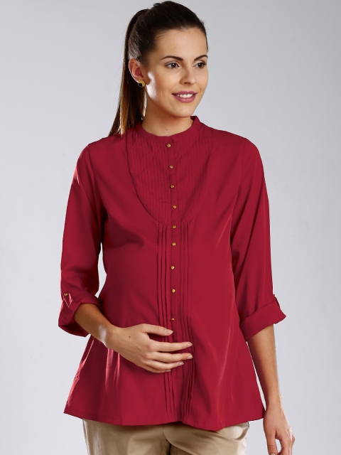 

Mom's Diary by W Red Maternity Shirt