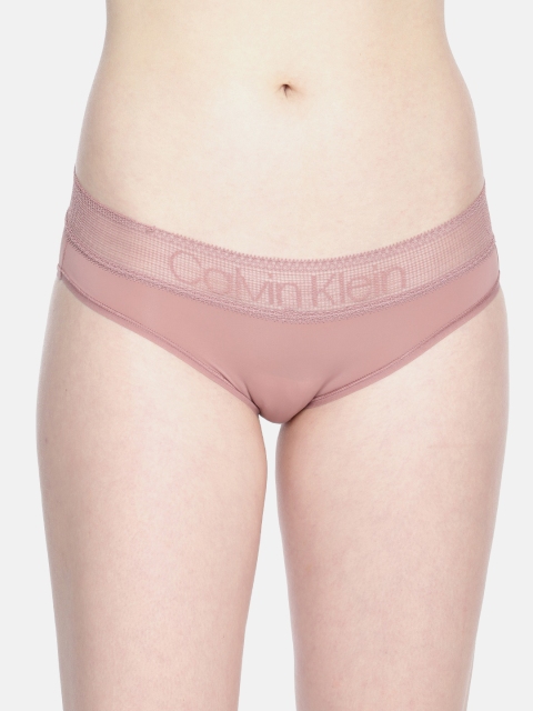 

Calvin Klein Underwear Women Pink Solid Bikini Briefs QD3699DR8