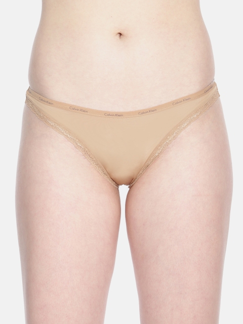 

Calvin Klein Underwear Women Beige Solid Bikini Briefs D3447D