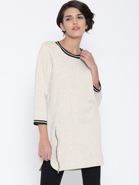 

ONLY Grey Melange Longline Sweatshirt