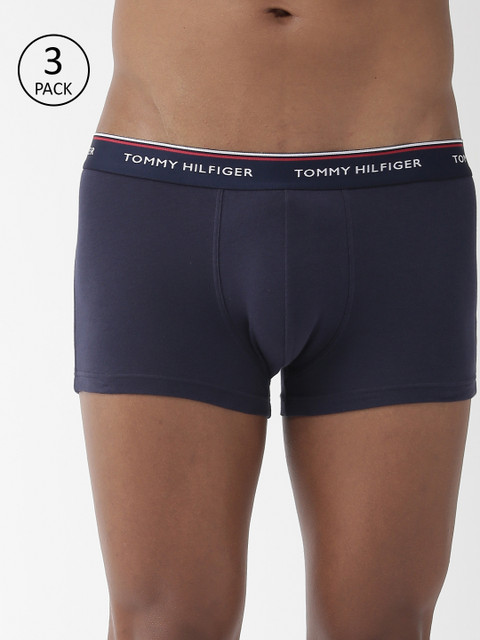 

Tommy Hilfiger Men Pack of 3 Navy Blue Trunks A9AB4104