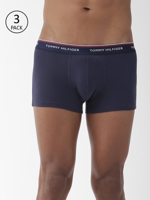 

Tommy Hilfiger Men Pack of 3 Trunks A9AB4108, Navy blue