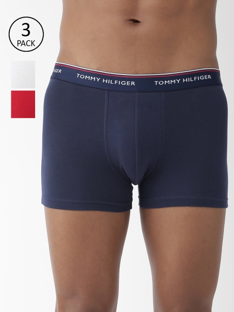 

Tommy Hilfiger Men Pack of 3 Solid Trunks A9AB4113, White