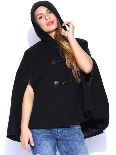

ONLY Black Hooded Coat