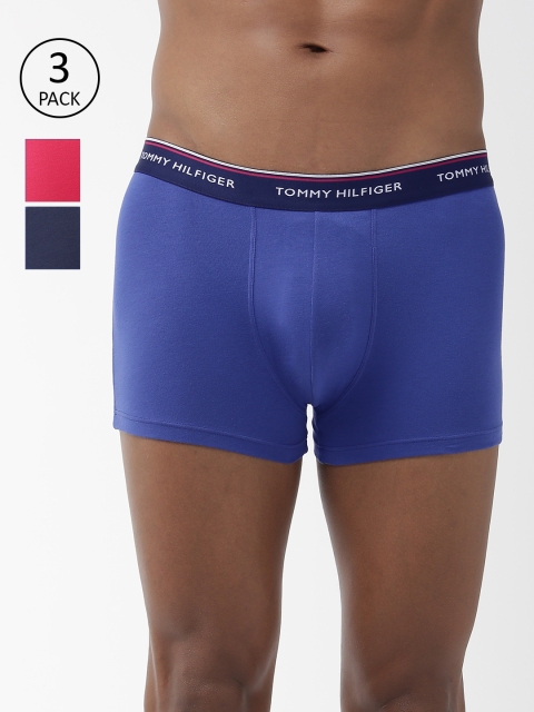 

Tommy Hilfiger Men Solid Pack of 3 Trunks A9AB4131, Pink