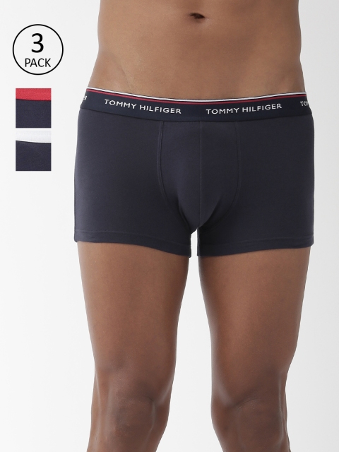 

Tommy Hilfiger Men Pack of 3 Trunks A9AB4109, Navy blue