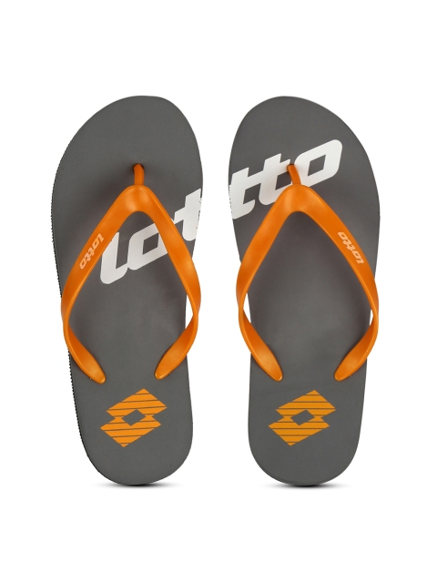 

Lotto Men Orange Printed Thong Flip-Flops