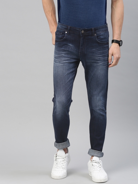 

American Crew Men Blue Slim Fit Mid-Rise Clean Look Stretchable Jeans