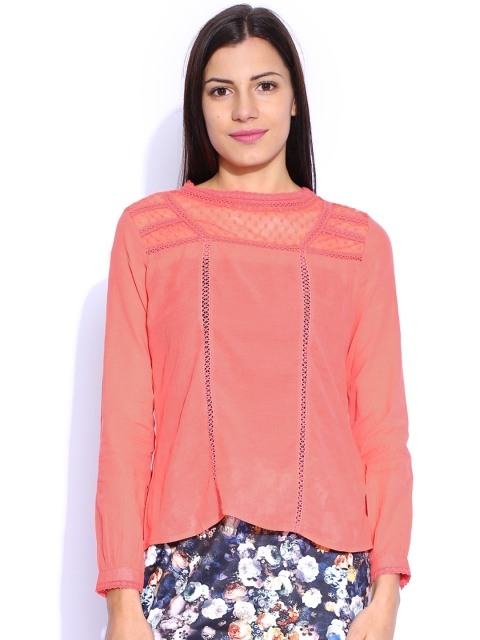 

ONLY Coral Red Top