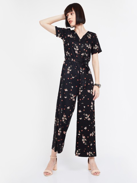 

CODE by Lifestyle Women Black Printed Basic Jumpsuit