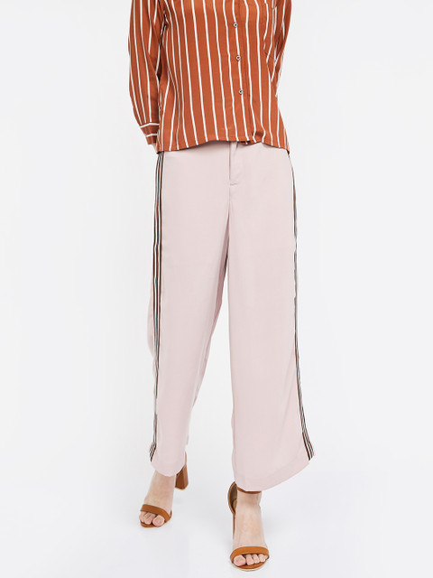 

CODE by Lifestyle Women Beige Regular Fit Solid Bootcut Trousers