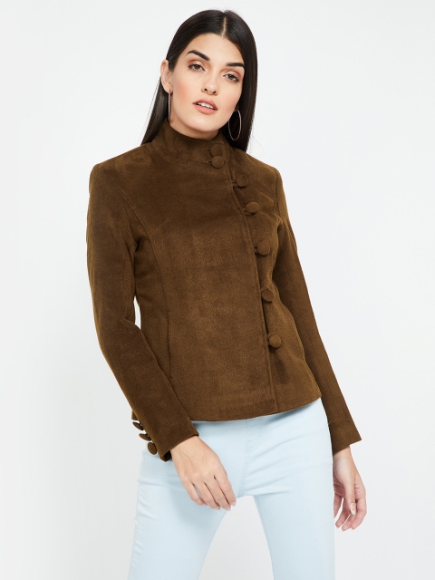 

CODE by Lifestyle Women Brown Solid Jacket