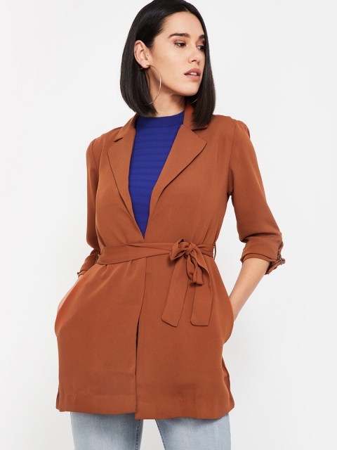 

CODE by Lifestyle Women Tan Brown Solid Shrug