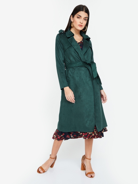 

CODE by Lifestyle Women Green Solid Jacket