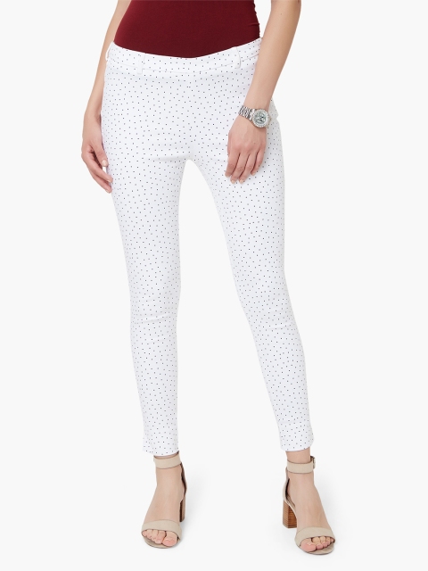 

CODE by Lifestyle Women White Regular Fit Solid Regular Trousers