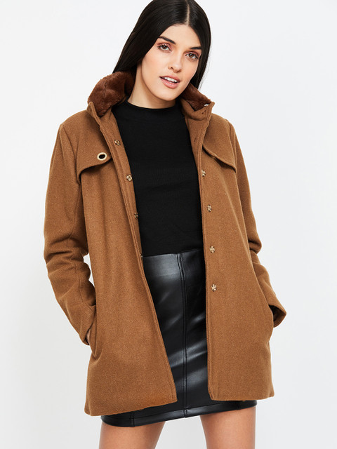 

CODE by Lifestyle Women Tan Brown Solid Tailored Jacket