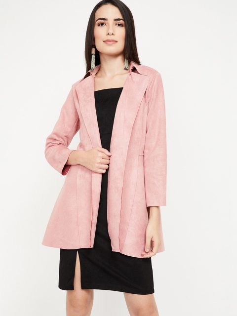 

CODE by Lifestyle Women Pink Solid Open Front Jacket