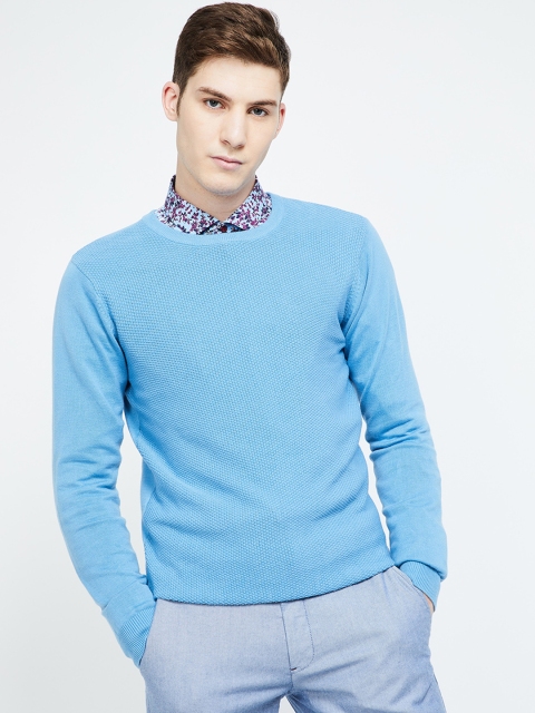 

CODE by Lifestyle Men Blue Solid Sweater