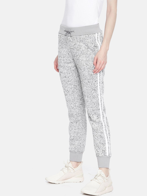 

HERE&NOW Women Grey Melange Solid Joggers