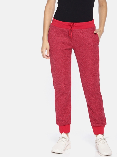 

HERE&NOW Women Red Solid Joggers