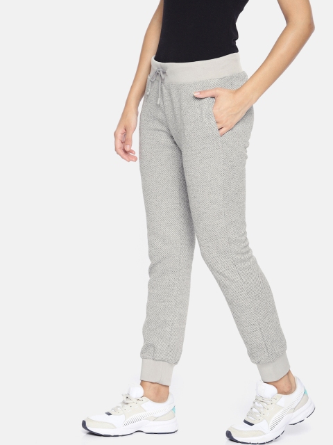 

HERE&NOW Women Grey Striped Joggers