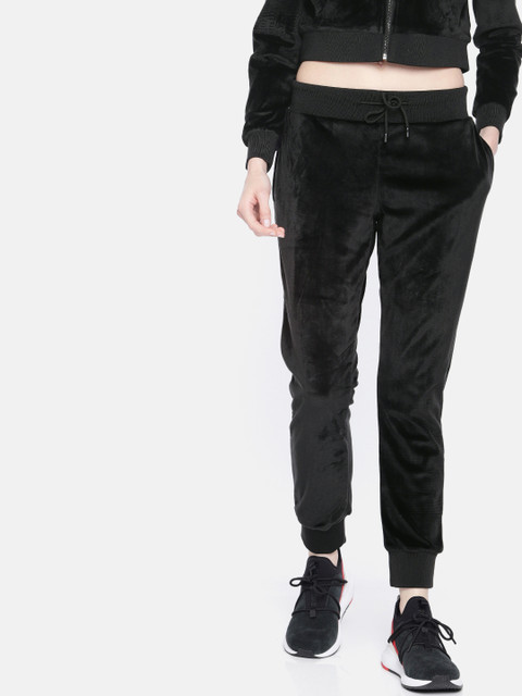 

HERE&NOW Women Black Solid Joggers