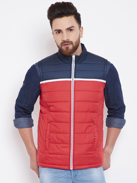 

Canary London Men Red Colourblocked Lightweight Jacket