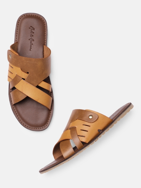 

Mast & Harbour Men Tan Brown Sandals