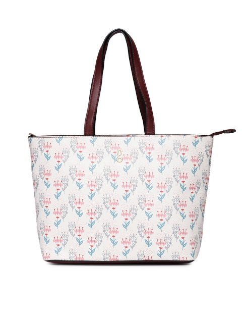 

Global Desi Red & White Printed Shoulder Bag