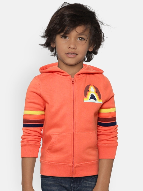 

GAP Boy Graphic Hoodie Sweatshirt, Orange