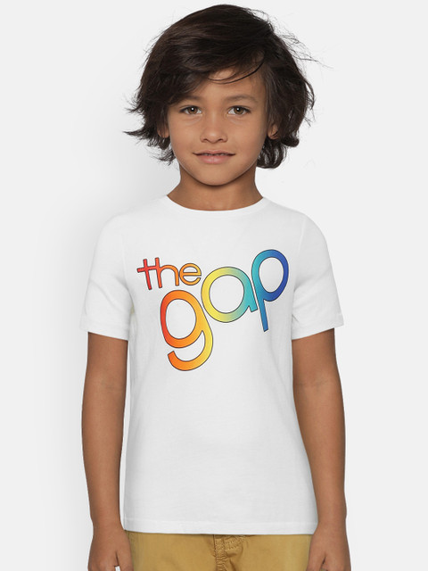 

GAP Boy Logo Short Sleeve T-Shirt, Off white