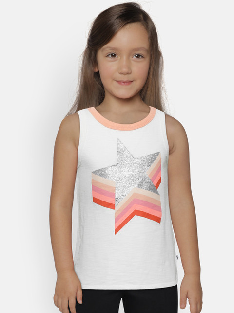 

GAP Girls Graphic Tunic, Off white