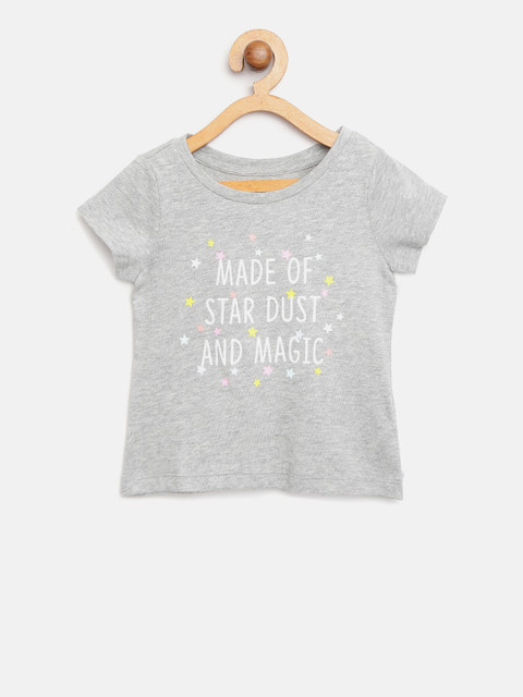 

GAP Girl Short Sleeve T-Shirt, Grey melange